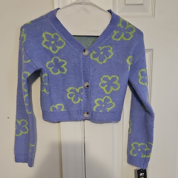 art class Other - Art Class Blue and Green Floral Cardigan
